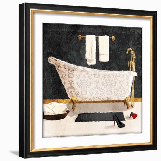 Traditional Bath V2-Jace Grey-Framed Art Print