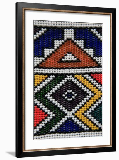 Traditional Beaded Art, Craft, South Africa, Africa-Kymri Wilt-Framed Photographic Print