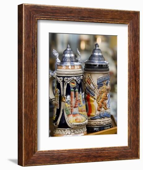 Traditional Beer Mugs, Munich, Bavaria, Germany-Yadid Levy-Framed Premium Photographic Print