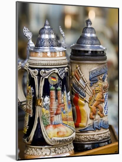 Traditional Beer Mugs, Munich, Bavaria, Germany-Yadid Levy-Mounted Photographic Print