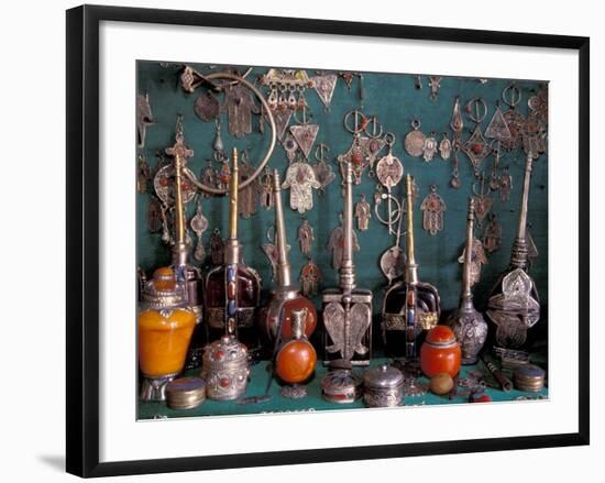 Traditional Berber Jewelry and Goods, Morocco-Merrill Images-Framed Photographic Print