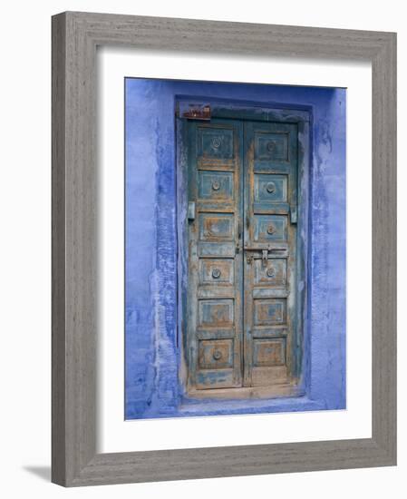 Traditional Blue Architecture, Jodhpur, Rajasthan, India-Doug Pearson-Framed Photographic Print