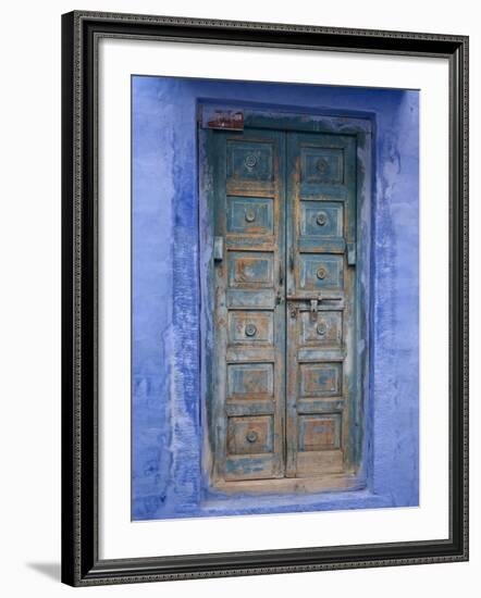 Traditional Blue Architecture, Jodhpur, Rajasthan, India-Doug Pearson-Framed Photographic Print