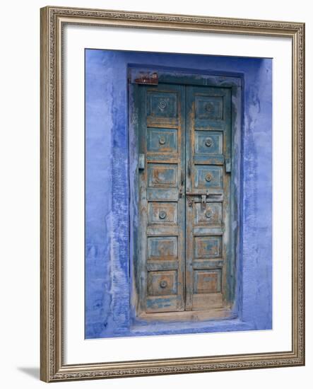 Traditional Blue Architecture, Jodhpur, Rajasthan, India-Doug Pearson-Framed Photographic Print