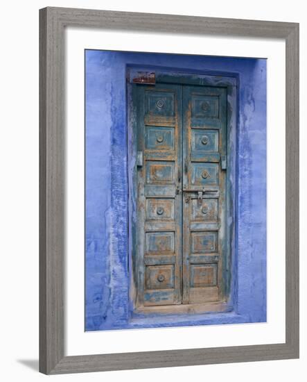 Traditional Blue Architecture, Jodhpur, Rajasthan, India-Doug Pearson-Framed Photographic Print