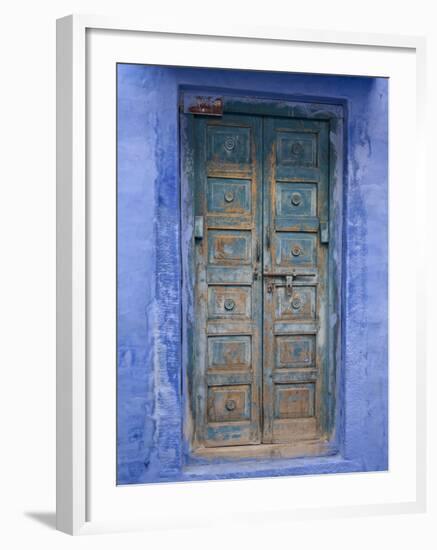 Traditional Blue Architecture, Jodhpur, Rajasthan, India-Doug Pearson-Framed Photographic Print