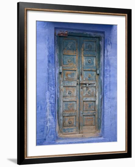 Traditional Blue Architecture, Jodhpur, Rajasthan, India-Doug Pearson-Framed Photographic Print