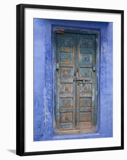 Traditional Blue Architecture, Jodhpur, Rajasthan, India-Doug Pearson-Framed Photographic Print