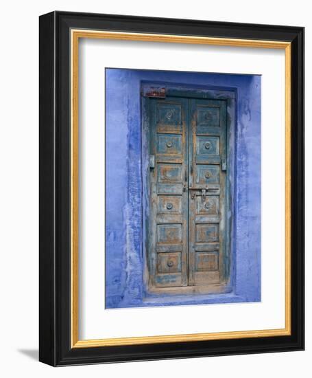 Traditional Blue Architecture, Jodhpur, Rajasthan, India-Doug Pearson-Framed Photographic Print