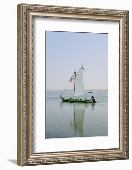 Traditional Boat (Moliceiro) Used to Collect Seaweed in the Ria De Aveiro, Beira Litoral, Portugal-Mauricio Abreu-Framed Photographic Print