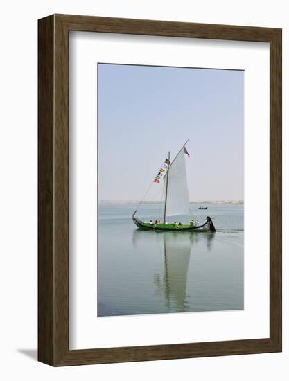 Traditional Boat (Moliceiro) Used to Collect Seaweed in the Ria De Aveiro, Beira Litoral, Portugal-Mauricio Abreu-Framed Photographic Print