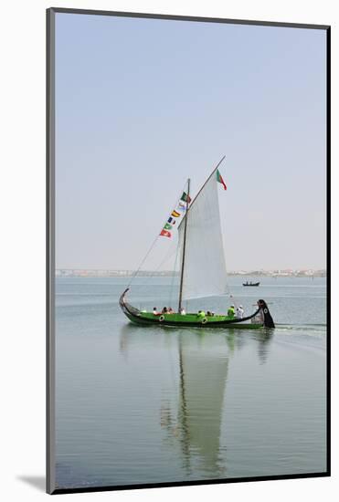 Traditional Boat (Moliceiro) Used to Collect Seaweed in the Ria De Aveiro, Beira Litoral, Portugal-Mauricio Abreu-Mounted Photographic Print