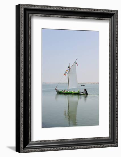 Traditional Boat (Moliceiro) Used to Collect Seaweed in the Ria De Aveiro, Beira Litoral, Portugal-Mauricio Abreu-Framed Photographic Print