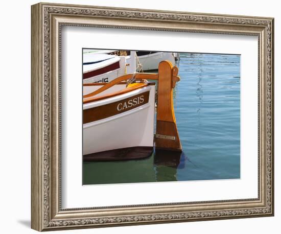 Traditional Boat with Wooden Rudder, Cassis, Cote d'Azur, Var, France-Per Karlsson-Framed Photographic Print