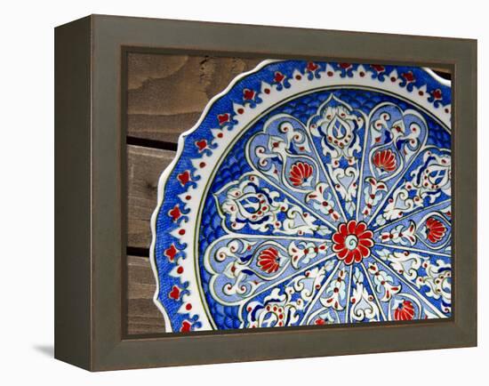 Traditional Bulgarian Handicraft Pottery, UNESCO World Heritage Site, Nessebur, Bulgaria-Cindy Miller Hopkins-Framed Premier Image Canvas