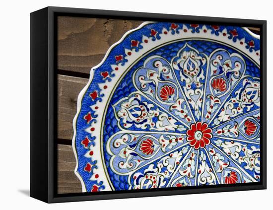 Traditional Bulgarian Handicraft Pottery, UNESCO World Heritage Site, Nessebur, Bulgaria-Cindy Miller Hopkins-Framed Premier Image Canvas