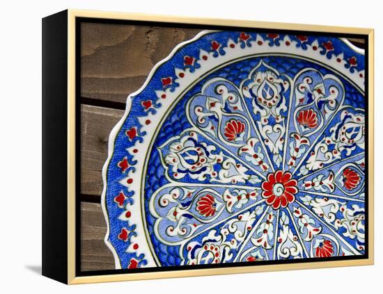 Traditional Bulgarian Handicraft Pottery, UNESCO World Heritage Site, Nessebur, Bulgaria-Cindy Miller Hopkins-Framed Premier Image Canvas