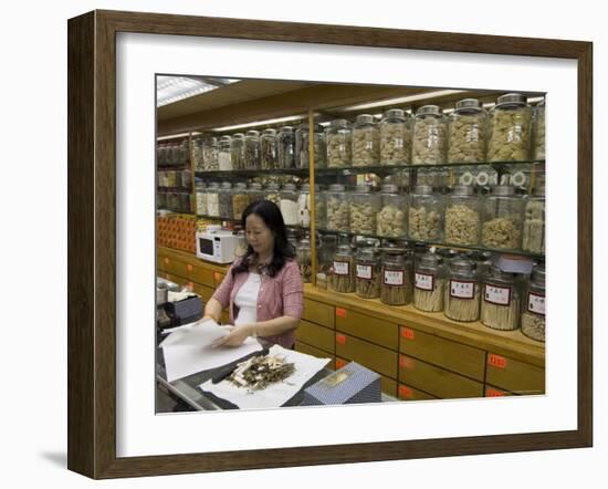 Traditional Chinese Medicine, Sheung Wan District, Hong Kong, China-Sergio Pitamitz-Framed Photographic Print