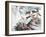 Traditional Chinese Painting , Landscape-aslysun-Framed Art Print