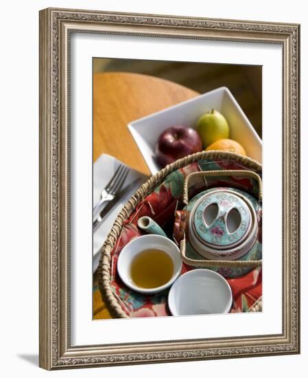 Traditional Chinese teapot and cup, Hong Kong, China-Cindy Miller Hopkins-Framed Photographic Print