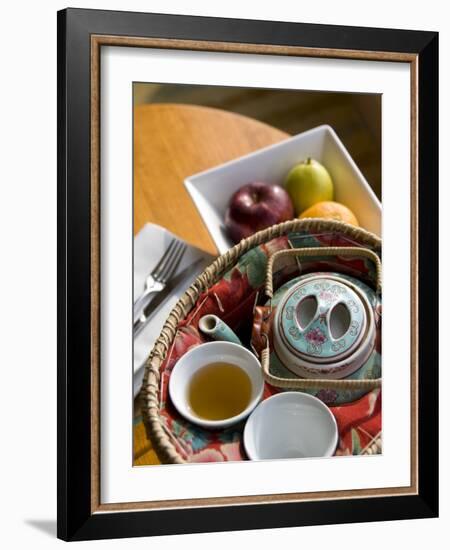 Traditional Chinese teapot and cup, Hong Kong, China-Cindy Miller Hopkins-Framed Photographic Print