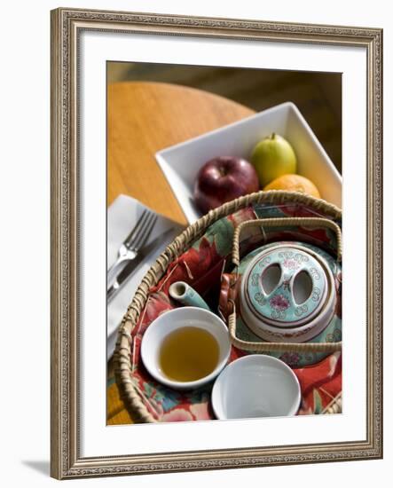 Traditional Chinese teapot and cup, Hong Kong, China-Cindy Miller Hopkins-Framed Photographic Print