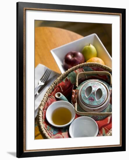 Traditional Chinese teapot and cup, Hong Kong, China-Cindy Miller Hopkins-Framed Photographic Print