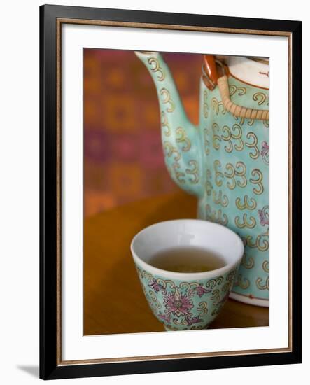 Traditional Chinese teapot and cup, Hong Kong, China-Cindy Miller Hopkins-Framed Photographic Print