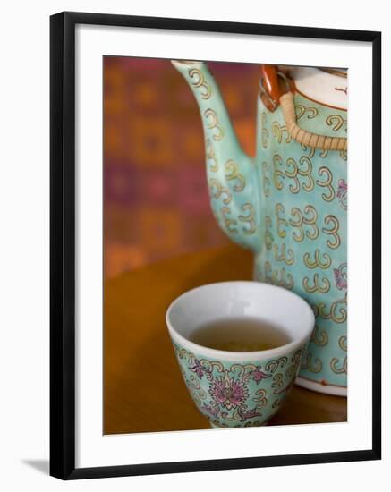 Traditional Chinese teapot and cup, Hong Kong, China-Cindy Miller Hopkins-Framed Photographic Print