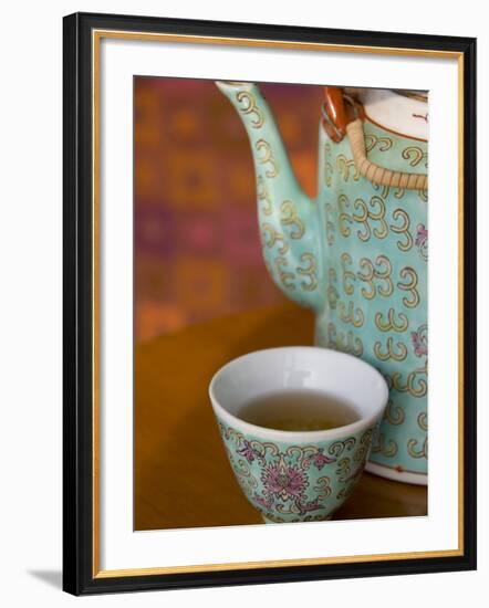 Traditional Chinese teapot and cup, Hong Kong, China-Cindy Miller Hopkins-Framed Photographic Print