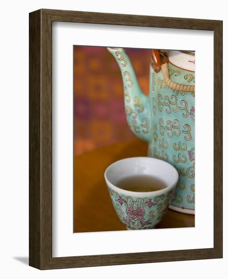 Traditional Chinese teapot and cup, Hong Kong, China-Cindy Miller Hopkins-Framed Photographic Print