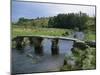 Traditional Clapper Bridge at Postbridge, Dartmoor, Devon, England, United Kingdom, Europe-Woolfitt Adam-Mounted Photographic Print