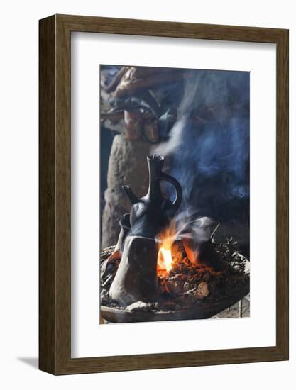 Traditional coffee ceremony in Ethiopia-Godong-Framed Photographic Print