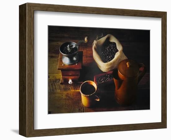 Traditional Coffee Time-George Oze-Framed Photographic Print