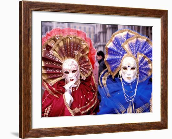 Traditional Costumes, Carnival, Venice, Italy-Sergio Pitamitz-Framed Photographic Print