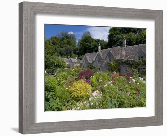 Traditional Cotswold Stone Cottages, Bibury, Gloucestershire, Cotswolds, England, UK-Neale Clarke-Framed Photographic Print