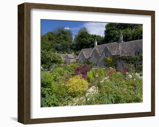 Traditional Cotswold Stone Cottages, Bibury, Gloucestershire, Cotswolds, England, UK-Neale Clarke-Framed Photographic Print