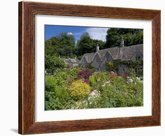 Traditional Cotswold Stone Cottages, Bibury, Gloucestershire, Cotswolds, England, UK-Neale Clarke-Framed Photographic Print