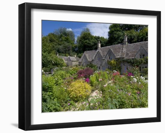 Traditional Cotswold Stone Cottages, Bibury, Gloucestershire, Cotswolds, England, UK-Neale Clarke-Framed Photographic Print