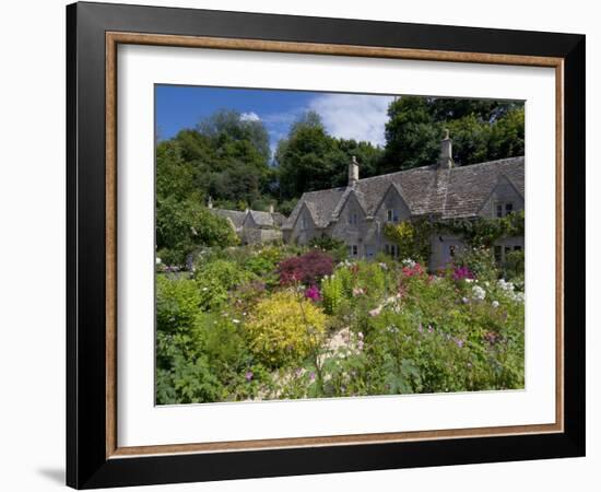 Traditional Cotswold Stone Cottages, Bibury, Gloucestershire, Cotswolds, England, UK-Neale Clarke-Framed Photographic Print
