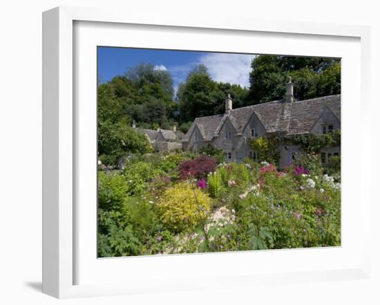 Traditional Cotswold Stone Cottages, Bibury, Gloucestershire, Cotswolds, England, UK-Neale Clarke-Framed Photographic Print