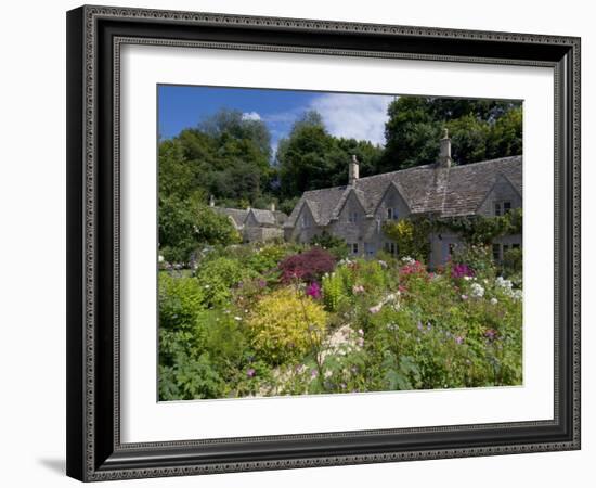 Traditional Cotswold Stone Cottages, Bibury, Gloucestershire, Cotswolds, England, UK-Neale Clarke-Framed Photographic Print