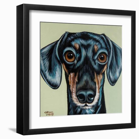 Traditional Dachshund-Carolee Vitaletti-Framed Art Print