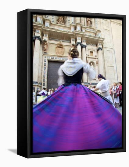 Traditional Dancing Outside the 13th Century Iglesia Y Convento Del Carmen, Valencia, Spain-Neil Farrin-Framed Premier Image Canvas