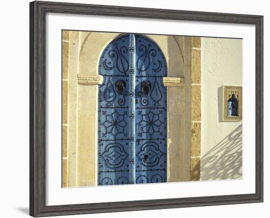 Traditional Door Decorations, Tunisia-Michele Molinari-Framed Photographic Print