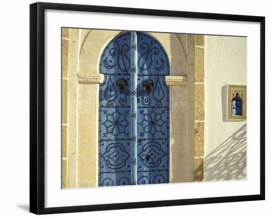 Traditional Door Decorations, Tunisia-Michele Molinari-Framed Photographic Print