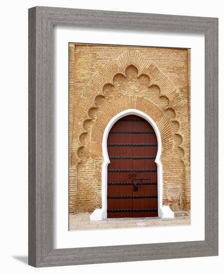 Traditional Doorway to Koutoubia Mosque-Simon Montgomery-Framed Photographic Print