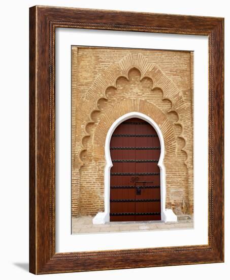 Traditional Doorway to Koutoubia Mosque-Simon Montgomery-Framed Photographic Print