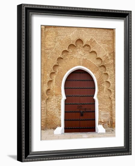 Traditional Doorway to Koutoubia Mosque-Simon Montgomery-Framed Photographic Print