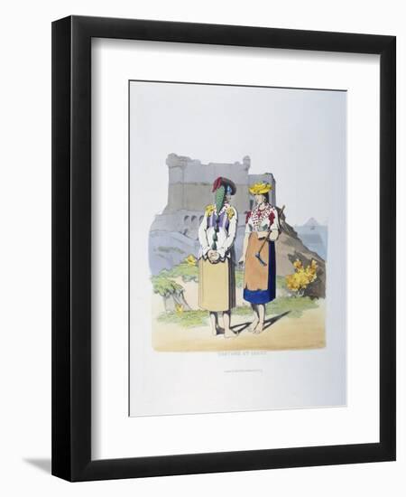 Traditional Dress from Lerici-null-Framed Giclee Print